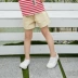 Chàng trai và cô gái quần short bông giản dị quần mùa hè trẻ em mặc bé trẻ em mặc quần bãi biển Hàn Quốc nóng quần
