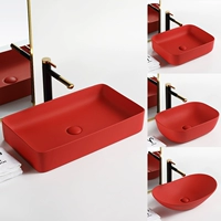 Легкий роскошный ветровой красный столик горшок горшок дома керамическая туалет ванной
