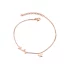 New MAY MẮN năm cánh sao AU750 màu vàng vòng chân nữ đích thực Zhou Dafushou 18 K rose gold foot chain sexy