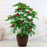 Dazhong Simulation Fruit Pot green Plastic Пластиковый фальшивый дерево Fortune Bonsai Apple Orange Taozi Taozi гостиная качели