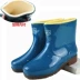 Mùa thu và mùa đông mới của phụ nữ ống dài cộng với giày đi mưa nhung Giày nam ủng đi mưa trong ống nước giày cao su chống trượt nhẹ giày thể thao chống nước Rainshoes