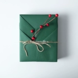 Красная зеленая рождественская упаковка, сумка, подарочная коробка, увеличенная толщина, подарок на день рождения