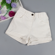 Giải phóng mặt bằng trẻ em mặc quăn quần short cô gái hoang dã trắng stretch jeans thoải mái bé bé mùa hè nóng quần
