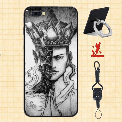 佛魔一念之间iphone8plus手机壳7plus骷髅唐僧6splus创意6s软套壳