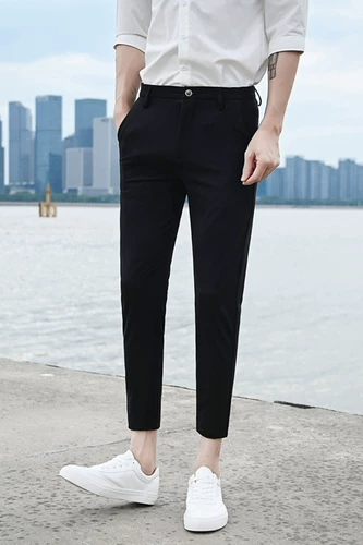 Летние тонкие трендовые универсальные штаны для отдыха, в корейском стиле
