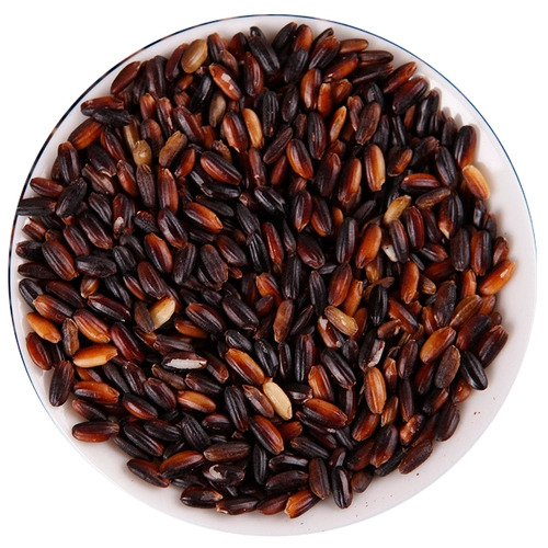 Северо -восточный черный клейкий рисовый фермеры производили кроваво -клейкий рис черный рис черный рис, зерновые зерна, грубые зерна, кара каша 500G