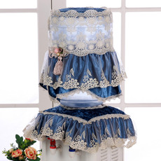 Чехол для кулера 欧式高档饮水机套防尘罩净水器罩子矿泉瓶蕾丝立式水机两件套布艺