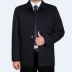 Áo khoác nam trung niên mùa xuân và mùa thu cộng với phân bón XL áo khoác lỏng nút áo khoác dày mùa thu và mùa đông