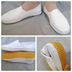 Giày đế bệt đế bằng màu trắng giày thể thao trẻ em Plimsolls