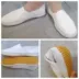 Giày đế bệt đế bằng màu trắng giày sneaker nam Plimsolls