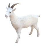 仿真山羊模型动物装饰大黑白羊奶粉店道具工艺品展厅三羊开泰摆件