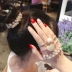 Hàn Quốc có thể được sử dụng như một chiếc vòng đeo tay headband sử dụng hai dây buộc tóc cao su dây buộc tóc mũ dây tóc Mori nữ ngọc trai - Vòng đeo tay Clasp