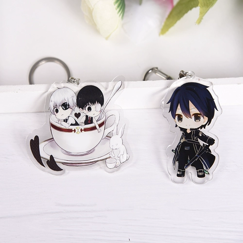 Акриловый брелок, мультяшная подвеска для влюбленных, фотография, делается под заказ, креативный подарок