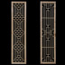 Trung quốc phong cách rắn gỗ lưới cửa cổ và cửa sổ, gỗ sồi cửa sổ, lưới gỗ chạm khắc cửa, phân vùng màn hình, trần, tường treo Màn hình / Cửa sổ
