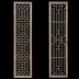 Trung quốc phong cách rắn gỗ lưới cửa cổ và cửa sổ, gỗ sồi cửa sổ, lưới gỗ chạm khắc cửa, phân vùng màn hình, trần, tường treo Màn hình / Cửa sổ