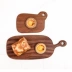 Đĩa thịt nướng tấm sirloin bằng gỗ đĩa món ăn hình chữ nhật bánh nướng bằng gỗ món ăn nướng món ăn phương Tây nấu thịt tấm tấm bít tết - Tấm Tấm