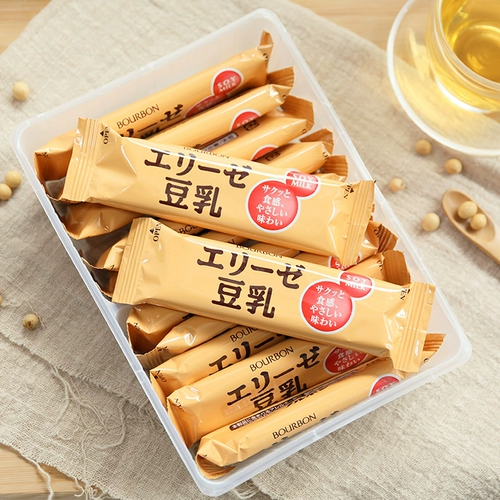 Япония импортированная закусочная волна дорога Dream Bean Milk Flavor Biscuits Bean Milk Roll 86 г с низким питанием для завтрака