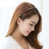 Phiên bản tiếng Hàn của phụ kiện tóc đơn giản ngọt ngào đính kim cương băng đô rộng mũ trùm đầu Liu Hai mũ Hàn Quốc thẻ áp lực hoang dã rửa tóc mỏng băng - Phụ kiện tóc