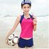 Kích thước lớn bảo thủ quần bơi nữ sinh viên chất béo MM thể thao bìa bụng bong bóng mỏng mùa xuân nóng chia áo tắm boyshort eo cao 	đồ bơi 2 mảnh short Bộ đồ bơi hai mảnh
