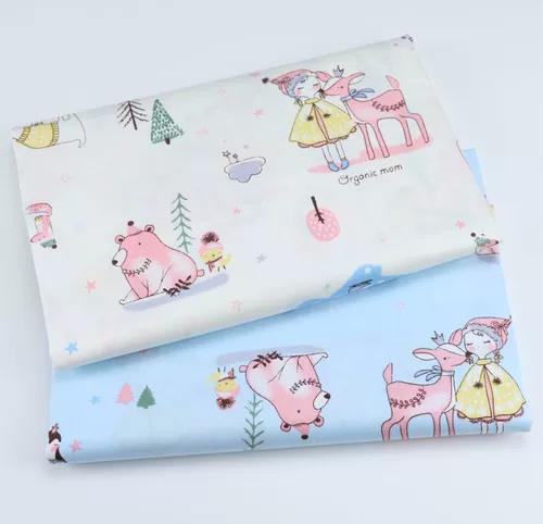 Кроватка, хлопковая брендовая мультяшная ткань, розовый хлопковый наряд маленькой принцессы, постельные принадлежности