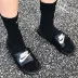 Nike Benassi Nike logo đen trắng chữ men đôi nam nữ đôi dép 343880-090-100 - Dép thể thao dép balenciaga Dép thể thao