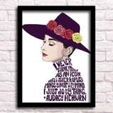 Женская висящая живопись Hepburn Магазин росписи магазин одежды кассир Фон Фон рисунок картинка комната спальня имитация рука декоративная живопись