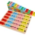Đồ chơi trẻ em bằng gỗ bóng kỹ thuật số toán học mầm non toán học domino khối gỗ - Khối xây dựng Khối xây dựng