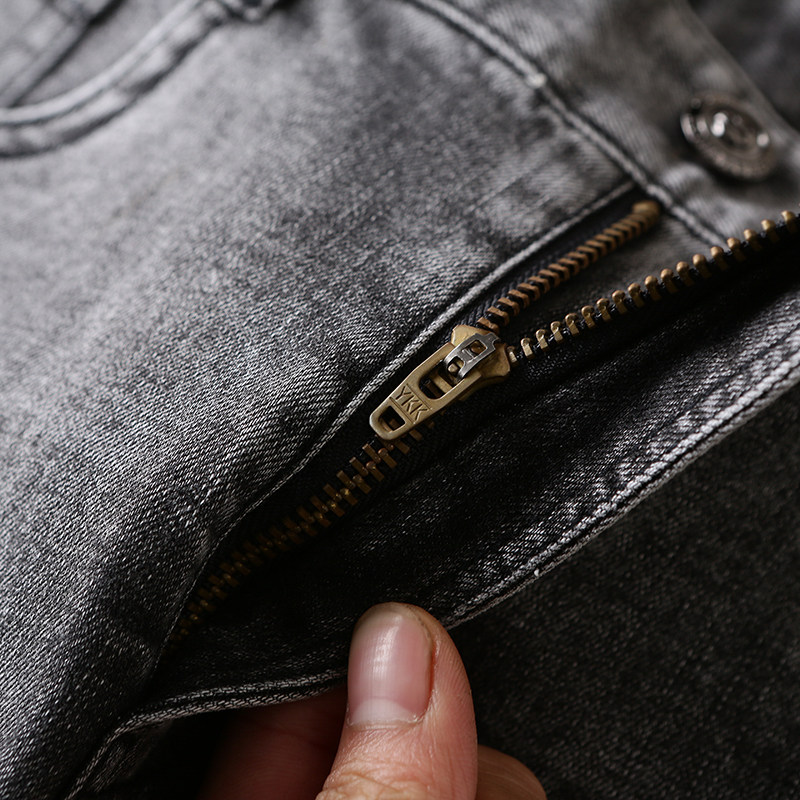Denim shorts, men's summer thin capri pants, men's casual straight-leg pants, men's youth trendy mid-length pants DK305 Application Scenario