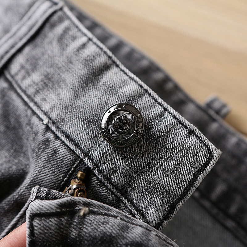 Denim shorts, men's summer thin capri pants, men's casual straight-leg pants, men's youth trendy mid-length pants DK305 Specification image