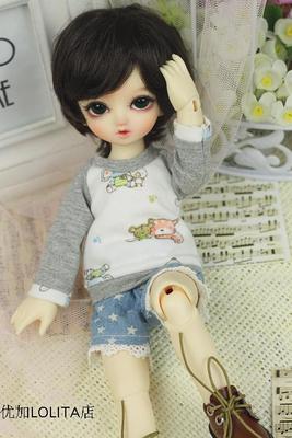taobao agent BJD baby clothing SD YOSD 6 points, 8 points, 4 points, 4 points, giant baby gray top, small shorts set full of free shipping