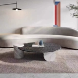 Итальянский легкий роскошный водяной волновой бульвер из стальных черепах газовый столик за газообразно