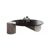 Итальянский легкий роскошный водяной волновой бульвер из стальных черепах газовый столик за газообразно