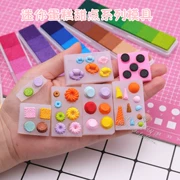 Ultra Light Clay Soft Ceramic Fondant Thực phẩm thu nhỏ Chơi tráng miệng Silicone Khuôn Mini Oreo tráng miệng Khuôn silicon - Tự làm khuôn nướng