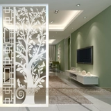 Индивидуальная художественная стеклянная экрана перегородка гостиная крыльца фоновая стена матовая стальная химическая технология стекло современное минималистское дерево