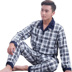 Mùa xuân và mùa thu cotton người đàn ông trung niên đồ ngủ mùa thu và mùa đông mô hình người đàn ông trung niên của đồ ngủ dài tay kích thước lớn dịch vụ nhà phù hợp với Bộ Pajama