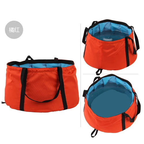 Двухэтажный складной портативный таз для путешествий, ведро, увеличенная толщина