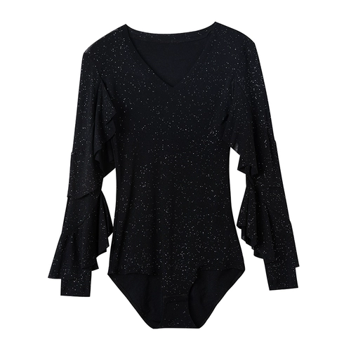 Современный танцевальный топ для женщин для взрослых V-образных V-образных.