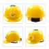 Mũ bảo hiểm quạt năng lượng mặt trời điều hòa làm mát đầu mũ công nhân che nắng che mưa thoáng khí