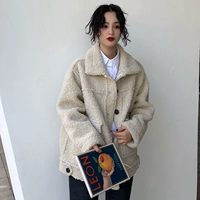 Mùa thu và mùa đông Phiên bản Hàn Quốc của phong cách hoang dã phong cách Harajuku bf port gió retro áo chic chic đoạn ngắn áo khoác nữ sinh viên áo khoác đẹp