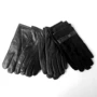 Các món đồ mùa thu và mùa đông Găng tay da nam Cộng với nhung ấm áp Găng tay da cừu Joker hình lõm găng tay mùa đông cho nữ