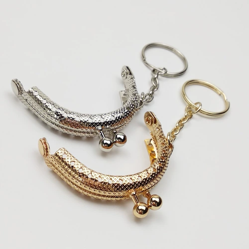 Маленькая кукла с аксессуарами ручной работы, золотой серебряный брелок с ключом, 5 см