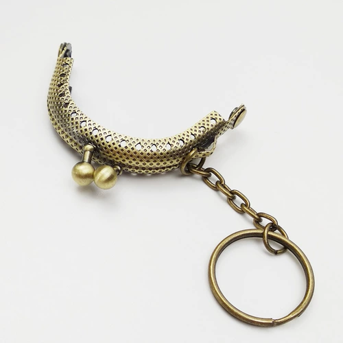 Маленькая кукла с аксессуарами ручной работы, золотой серебряный брелок с ключом, 5 см