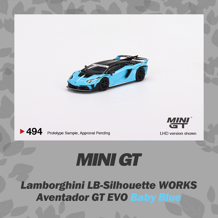MINI GT 1:64 Model Car Lambor LB-Silhouette Aventador GT EVO