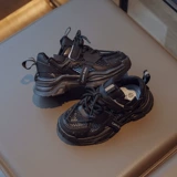 2023 летняя популярная детская спортивная обувь, дышащая обувь с одинарной сеткой для маленьких девочек, классическая однотонная повседневная обувь для мальчиков