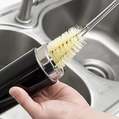 日本洗杯刷长柄玻璃杯刷洗杯子神器茶杯刷奶瓶刷杯底清洁刷水壶刷--94