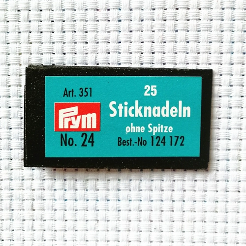 Итальянская радужная игольчатая игладичная вышитая вышитая вышивая вышивая вышивая игла № 24 Dae Zhongge Специальная ручка с круглой головкой