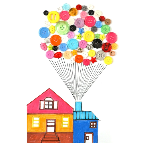 Набор материалов для детского сада, детские круглые наклейки, DIY, поделки ручной работы