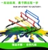 Thiết bị đào tạo bóng đá lắp ráp gấp rào cản nhỏ nhảy thanh điều chỉnh lắp ráp rào cản khung nhảy bậc thang chướng ngại vật - Thiết bị thể thao điền kinh