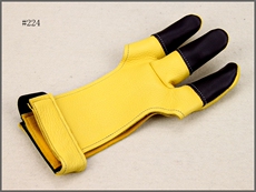 Боу 美国进口 黑寡妇手套224鹿皮三指手套 射箭手套 美猎弓箭