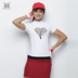 BG golf quần áo nữ ngắn tay T-Shirt mùa xuân và mùa hè thở nhanh khô sóng nhỏ đứng cổ áo của phụ nữ stretch T-Shirt 	túi đựng gậy golf giá rẻ Golf